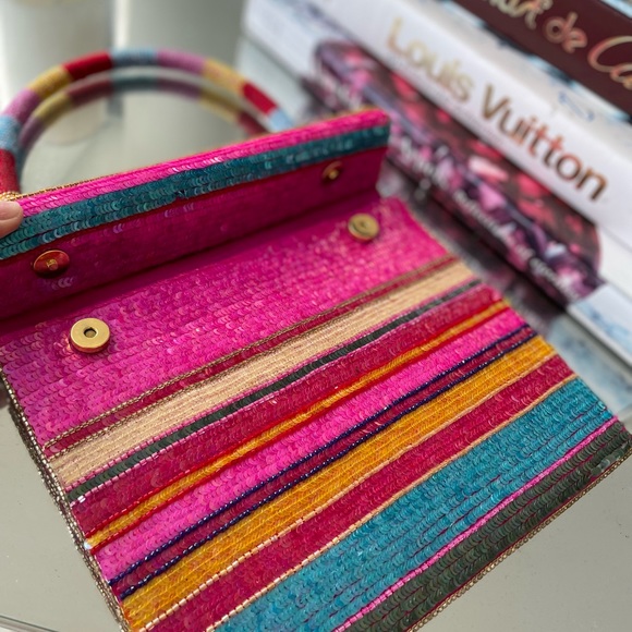 Absolutely stunning one of a kind Nina Gill vintage purse - Picture 9 of 15